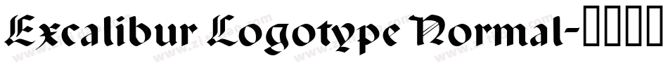 Excalibur Logotype Normal字体转换